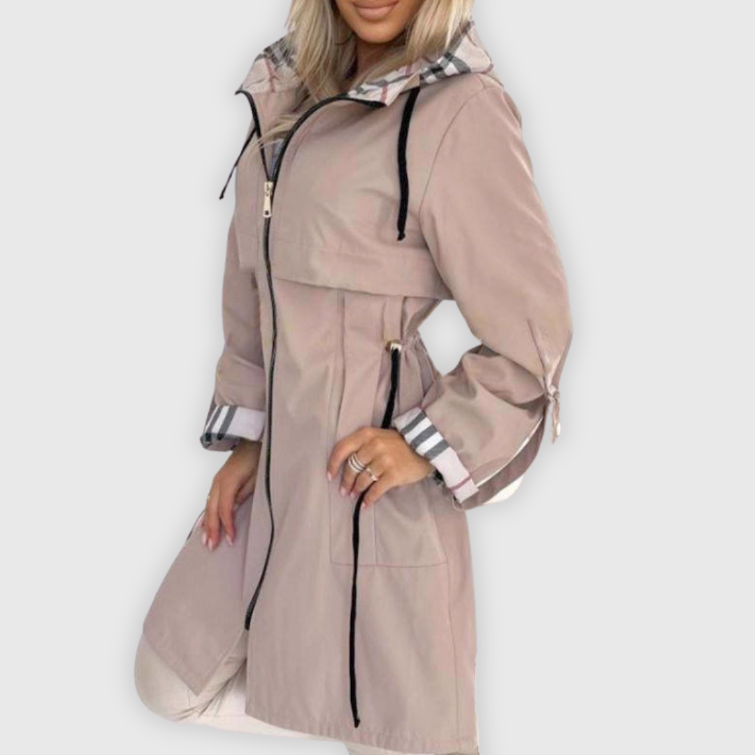 Natalia | Vand- og vindafvisende zip-frakke