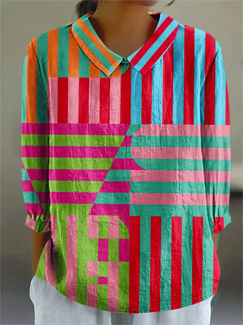 Nora | Farverig og Komfortabel Bluse