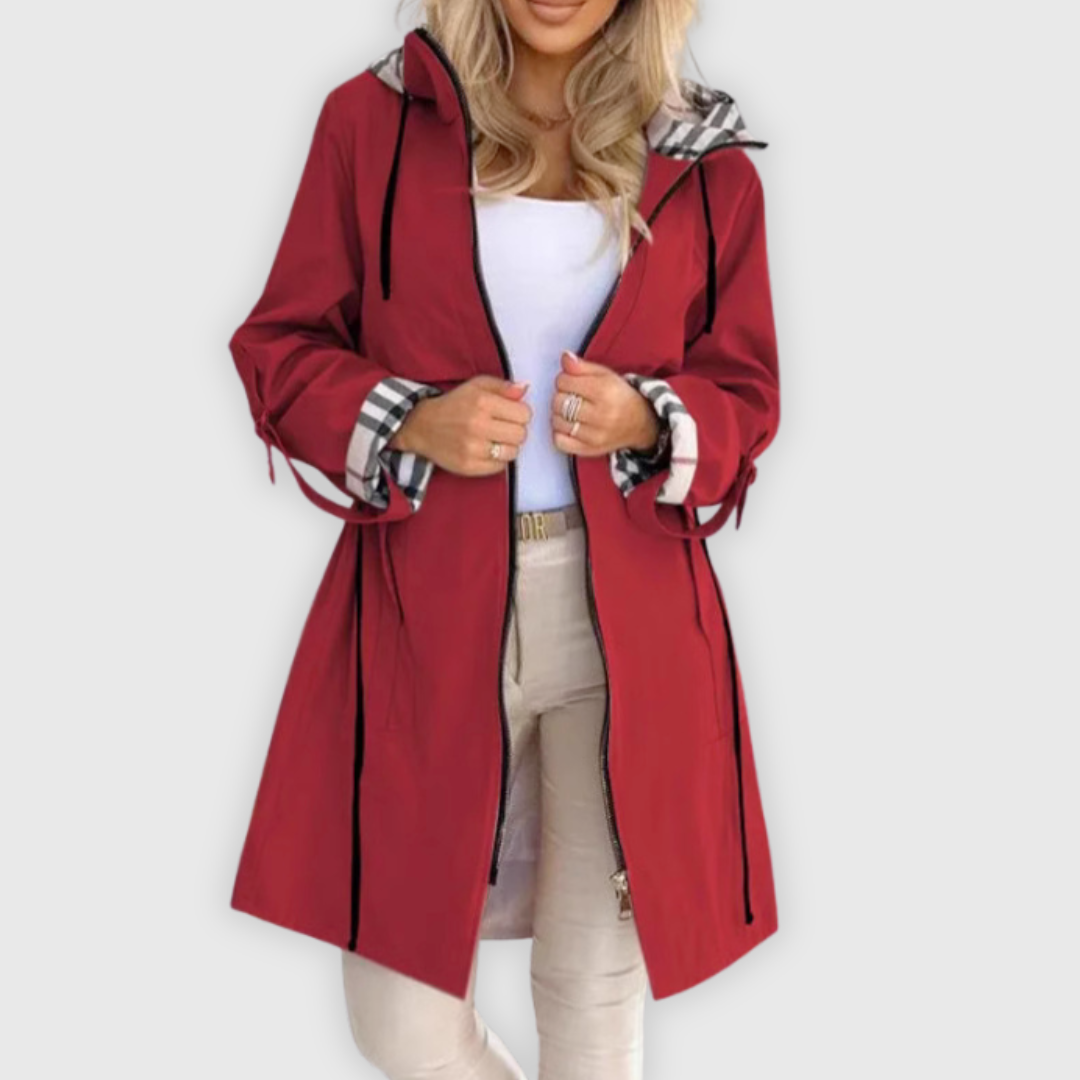 Natalia | Vand- og vindafvisende zip-frakke