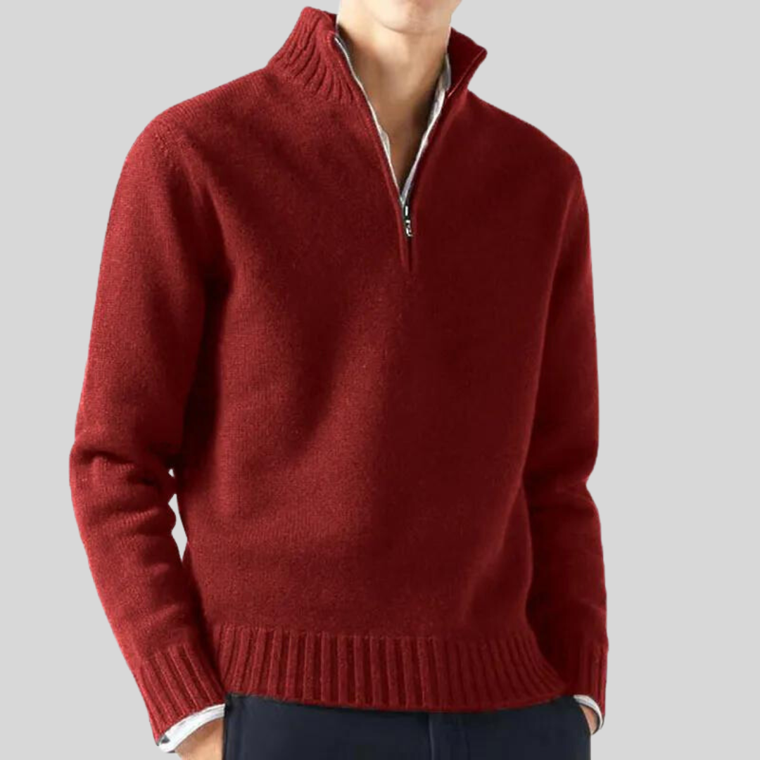 Andreas  | Luksuriøs Halv-Zip Sweater