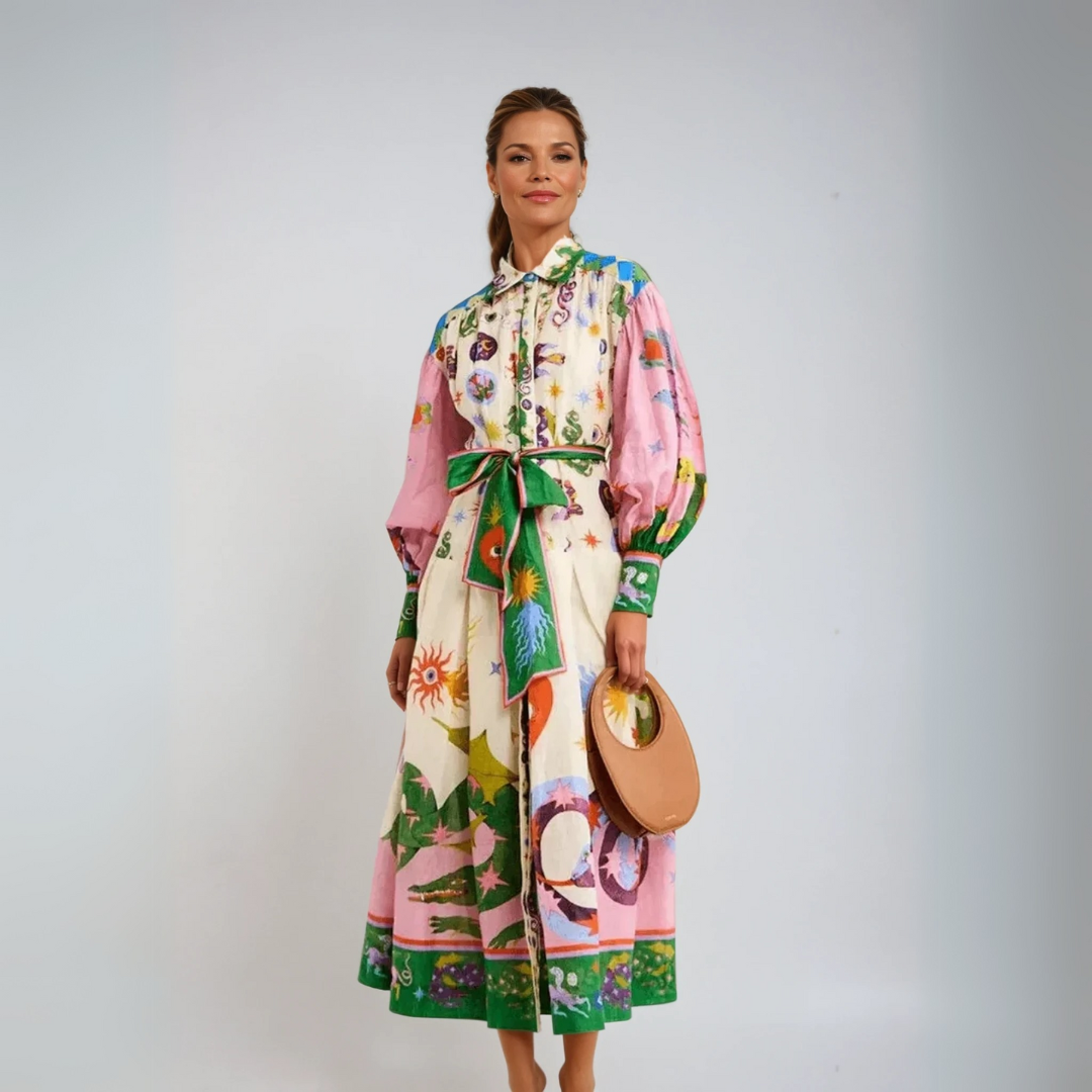 Nora | Elegant Italiensk Maxi Kjole