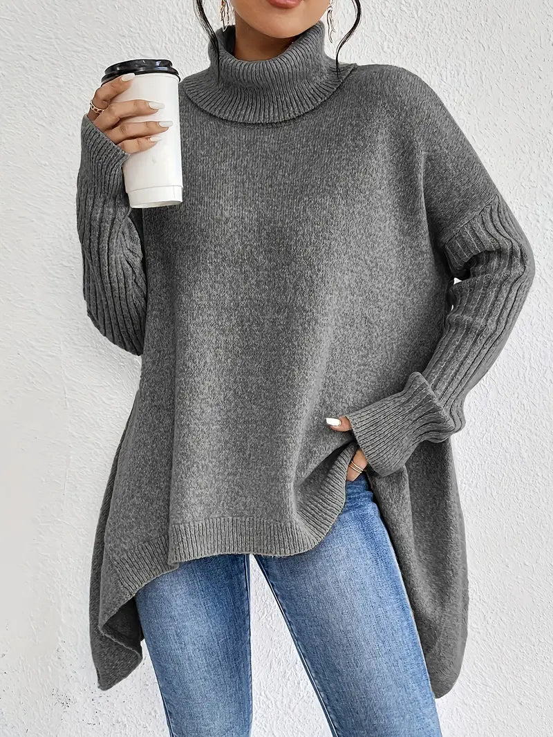 Serenza | Elegant Lang Rullekravesweater