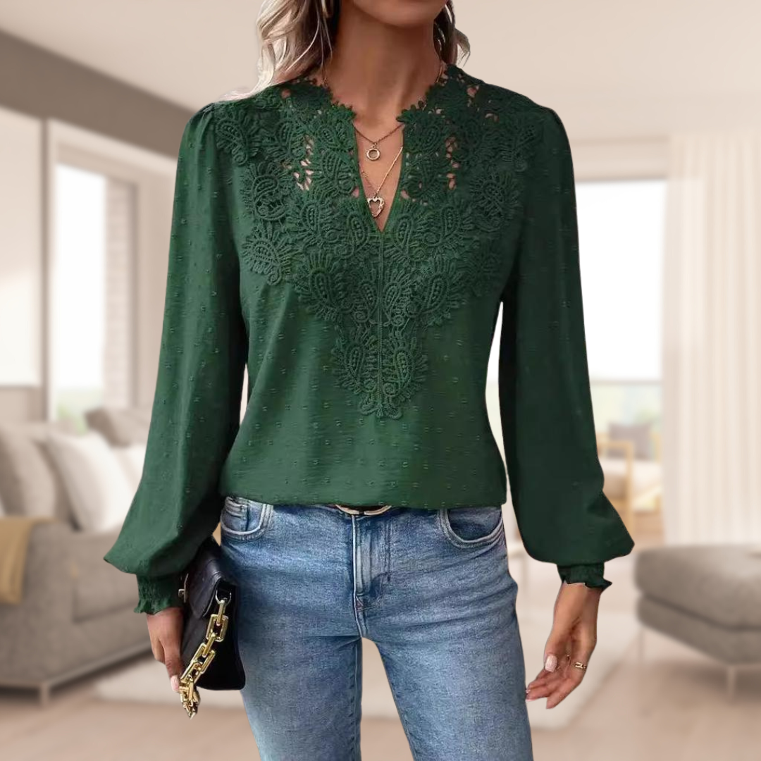 Nora | Elegant damebluse med løse ærmer