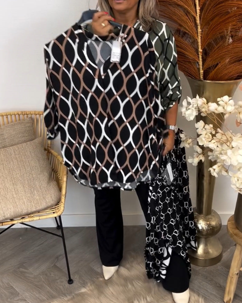 Nora| Casual Bluse med Lange Ærmer
