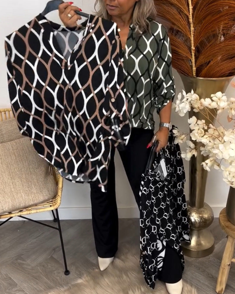 Nora| Casual Bluse med Lange Ærmer