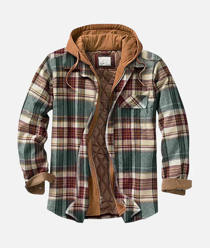 Yves I Veste patchwork i tern