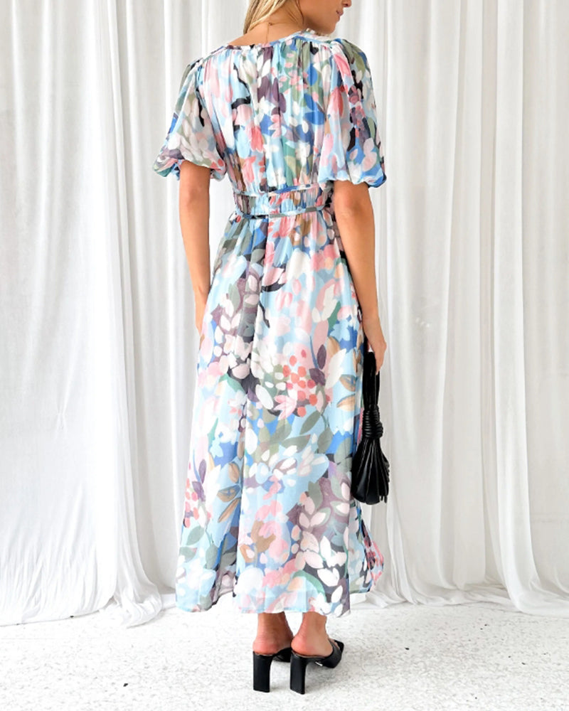 Nora | Lang boho kjole