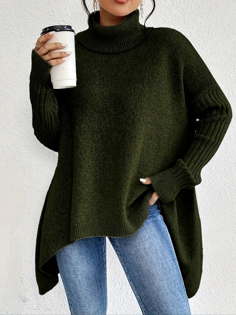 Serenza | Elegant Lang Rullekravesweater