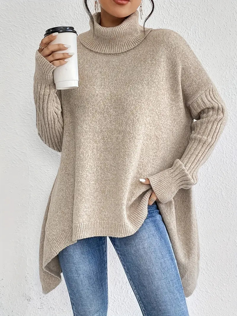 Serenza | Elegant Lang Rullekravesweater