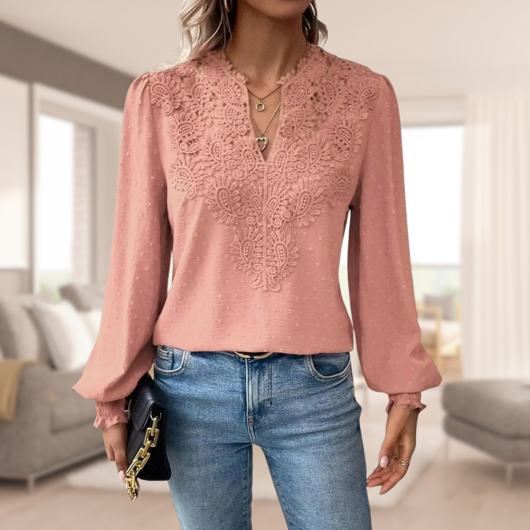 Nora | Elegant damebluse med løse ærmer