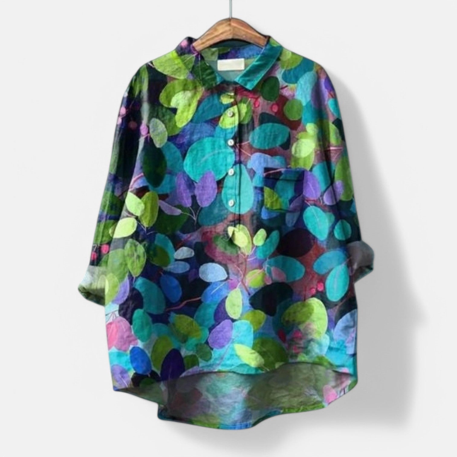 Nora  | Bluse Med Kunstneriske Print