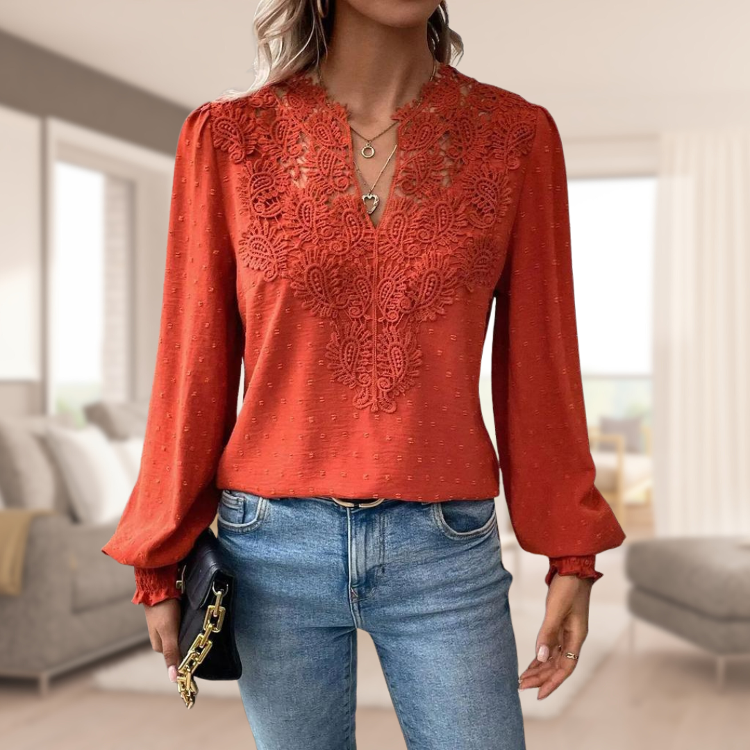Nora | Elegant damebluse med løse ærmer
