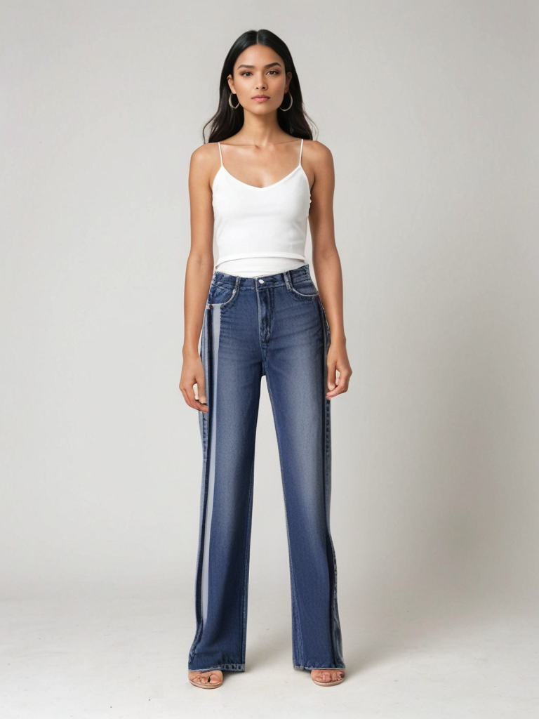 Mette | Jeans med Udvidede Sider