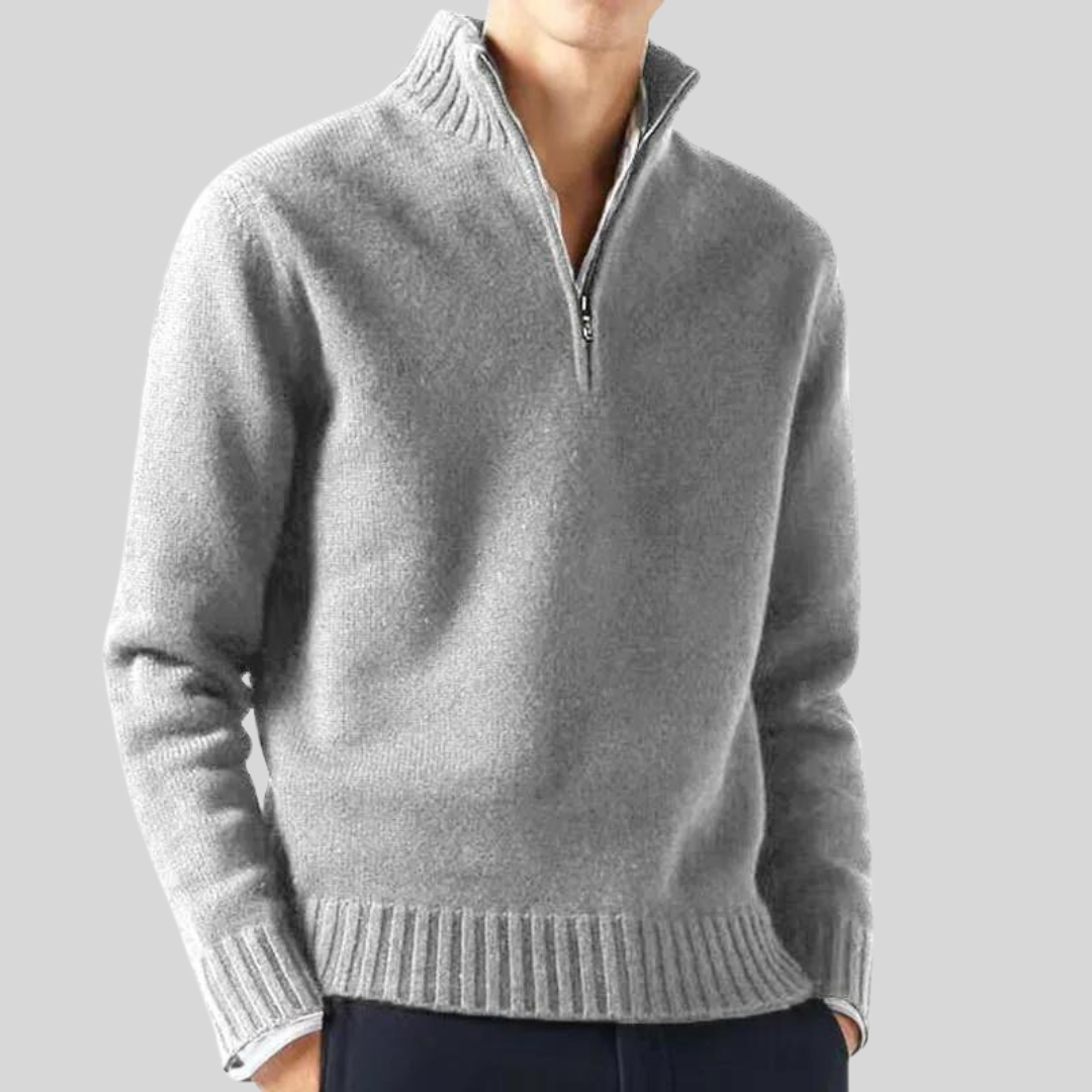 Andreas  | Luksuriøs Halv-Zip Sweater