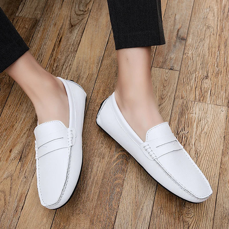 Afslappede Læder Sommer Loafers
