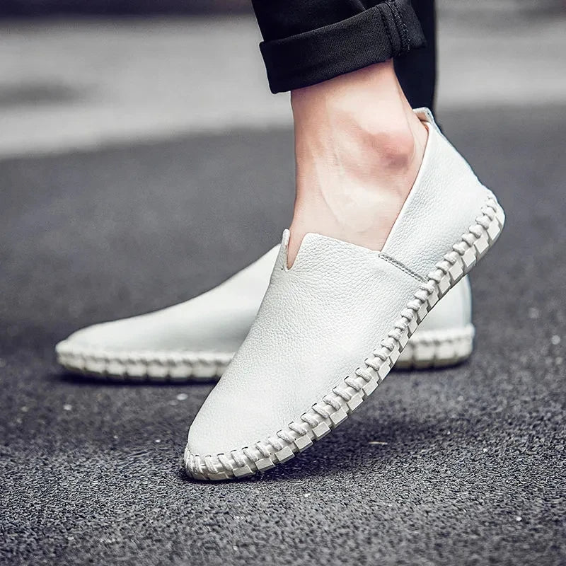 Åndbare Læder Loafers