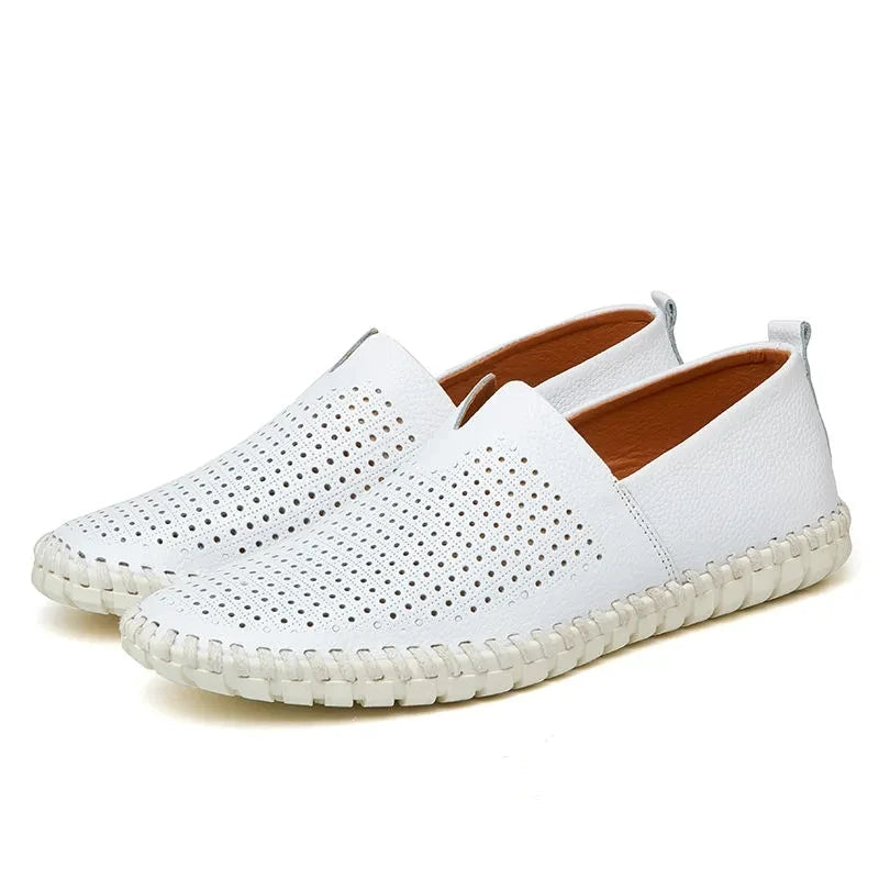 Åndbare Læder Loafers