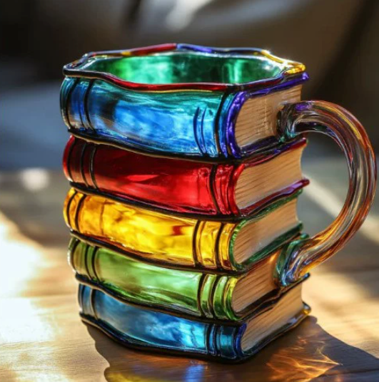 Artisan Farverigt Bogtema-krus