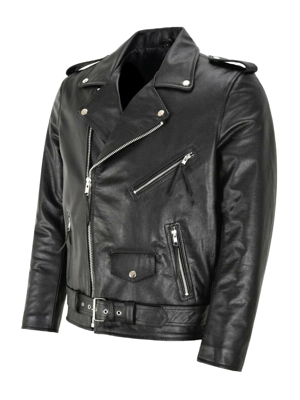 Austin™ | Klassisk Biker Læderjakke