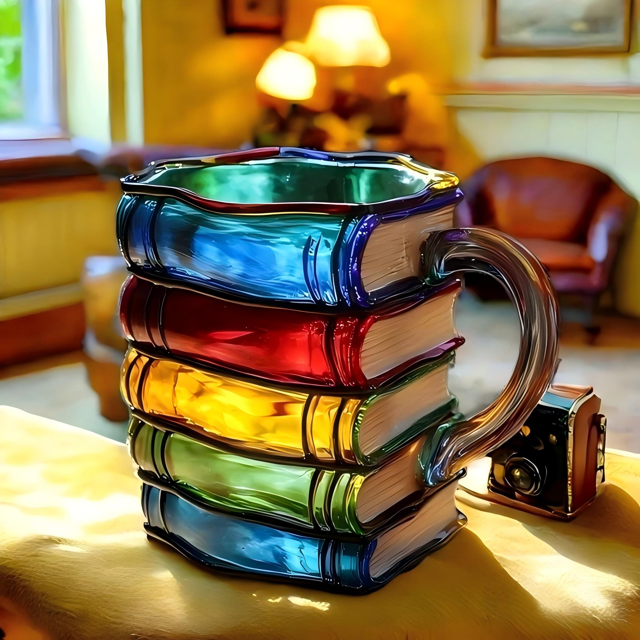 🌈 Kubek Stacked Stories™ — Drik fra Farvernes og Fantasien Tårn