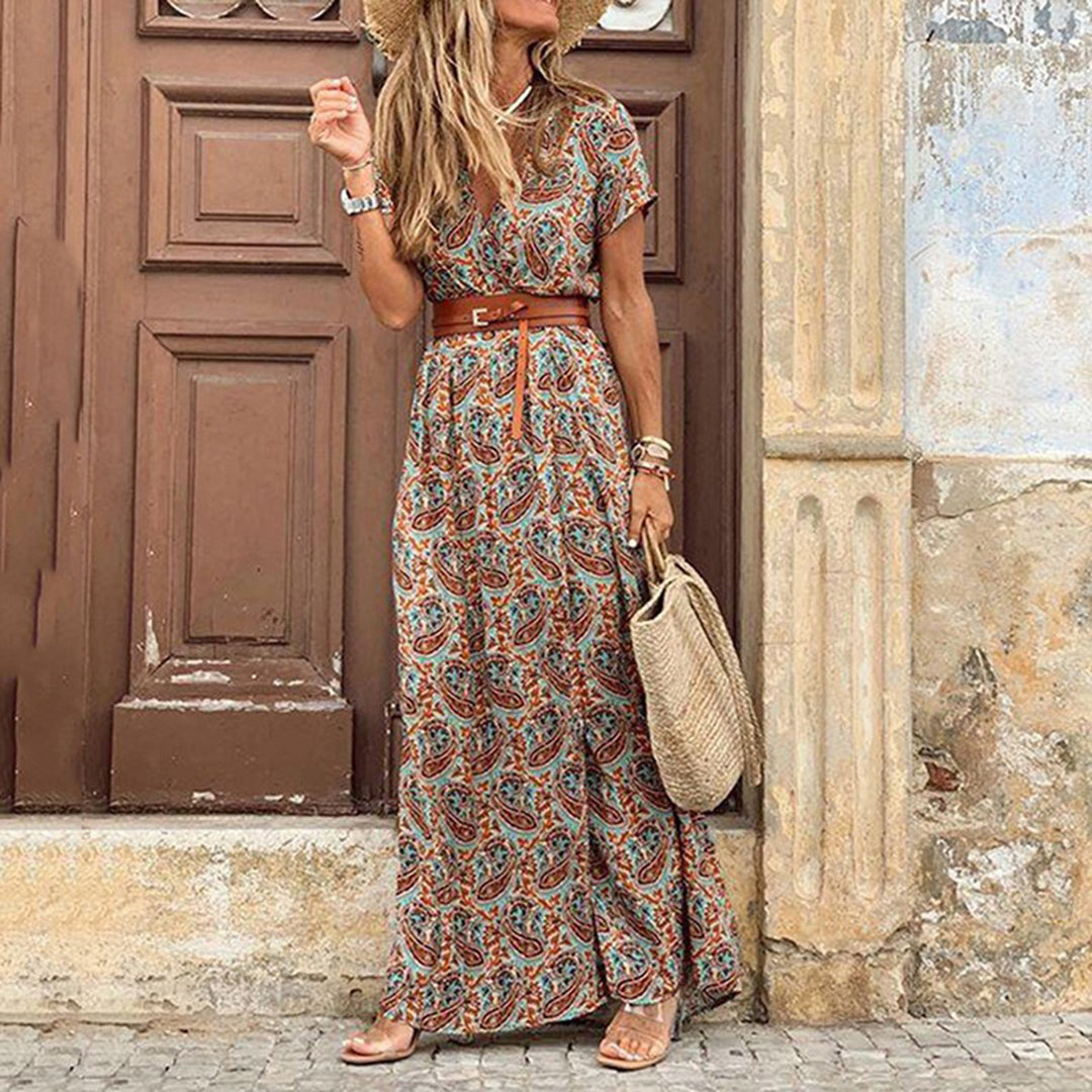 Nora | Elegant og stilfuld boho kjole