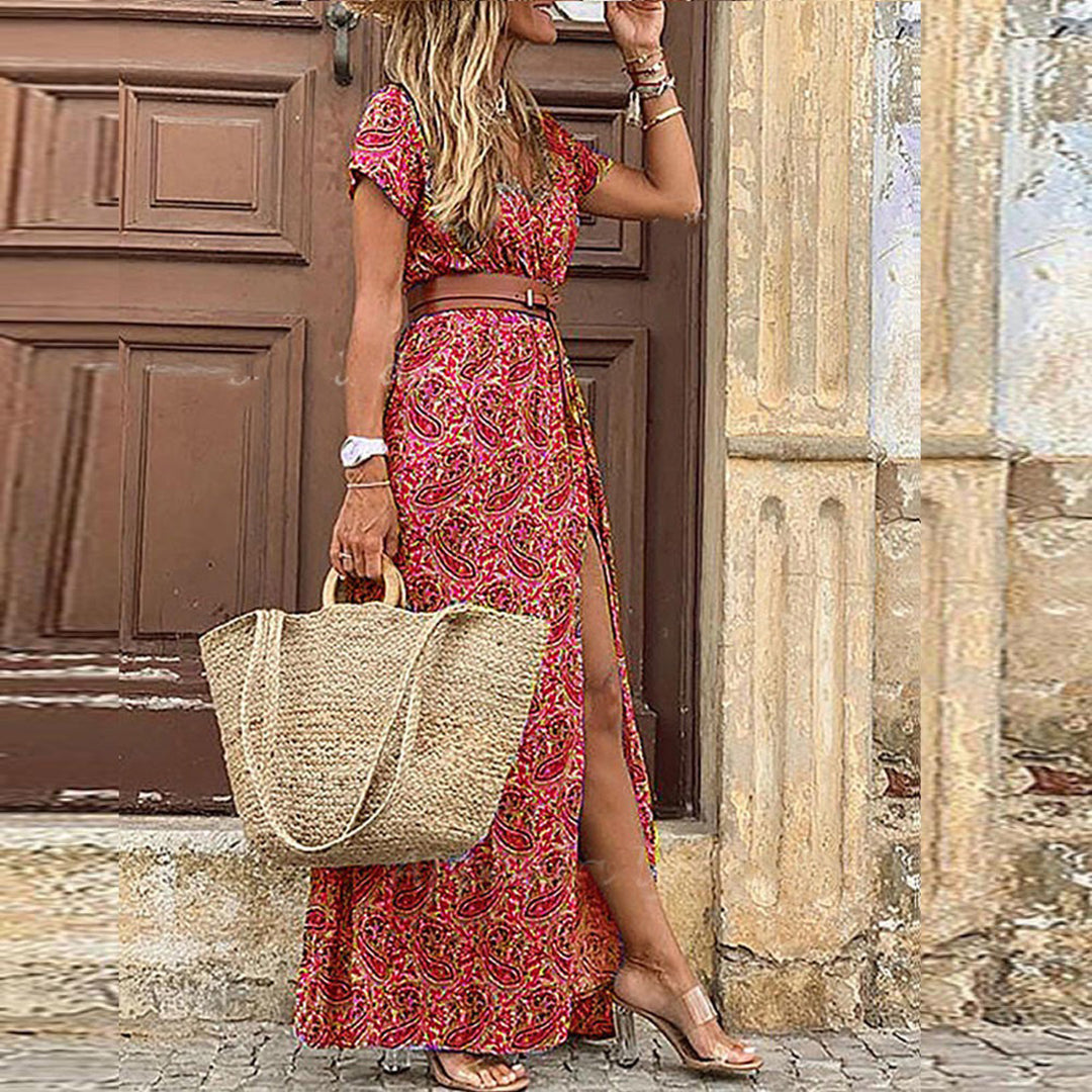 Nora | Elegant og stilfuld boho kjole