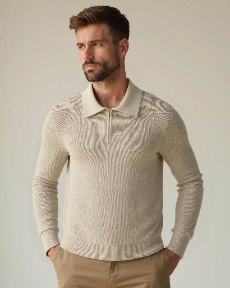 David™ | Zip Polo Pullover