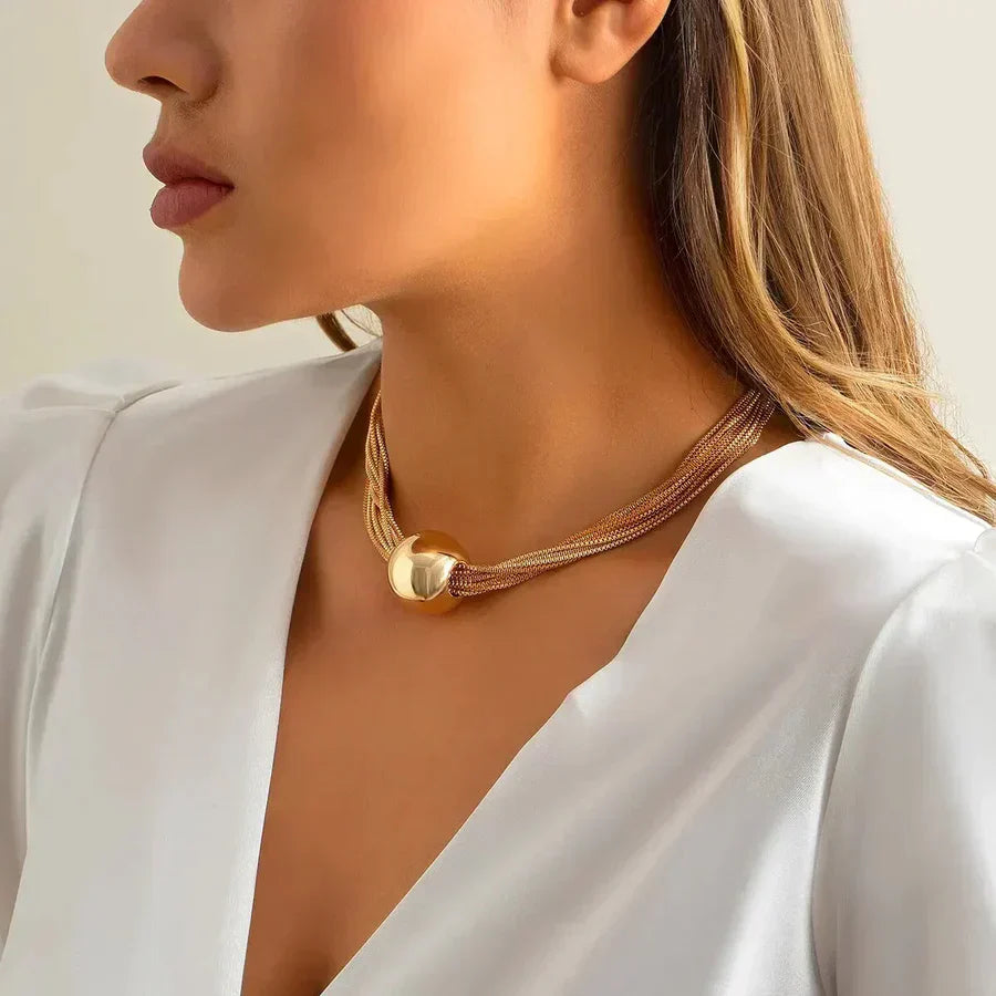 Elegant guld halskæde