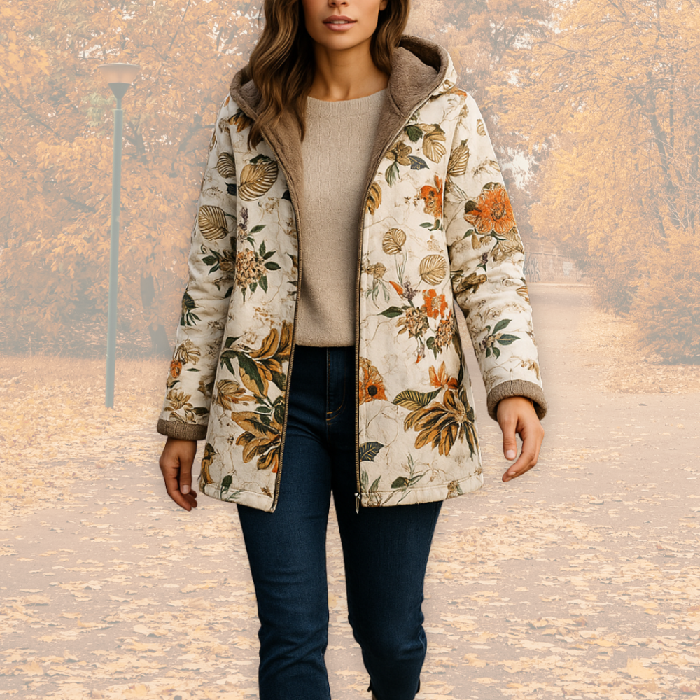 Camellia | Varm Jakke med Fleecefor