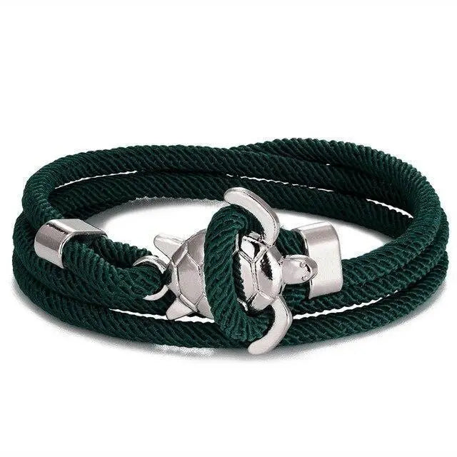 Håndlavet armbånd med havskildpadde