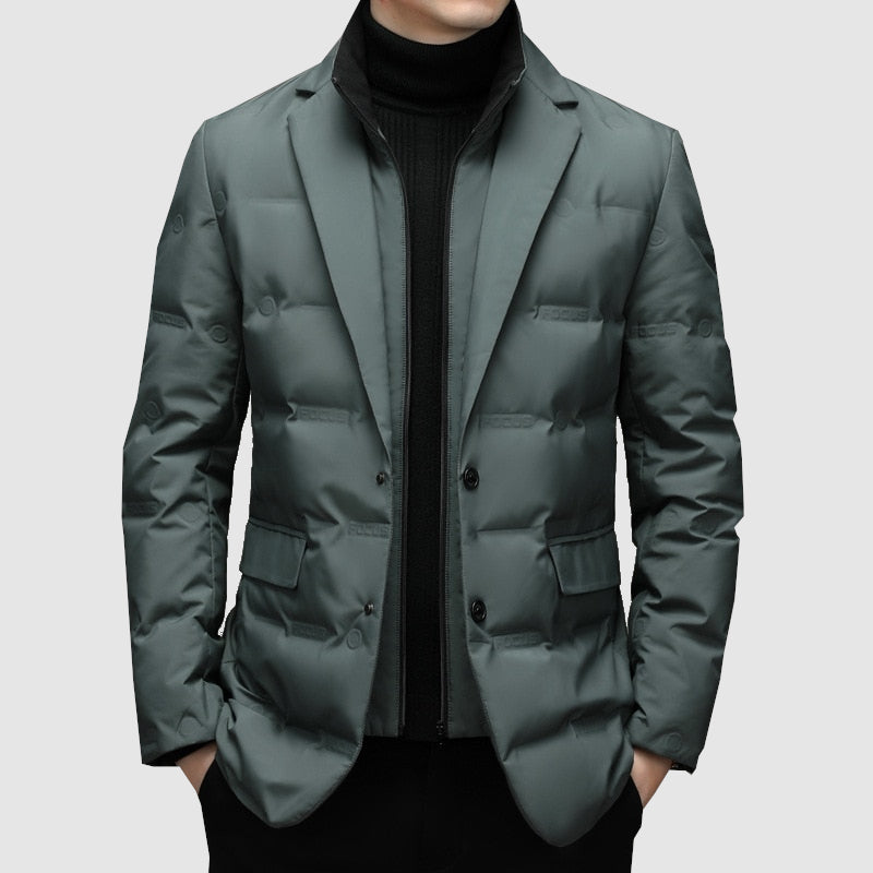 Magnus™ | Herre Dynejakke-Blazer Med Knaplukning