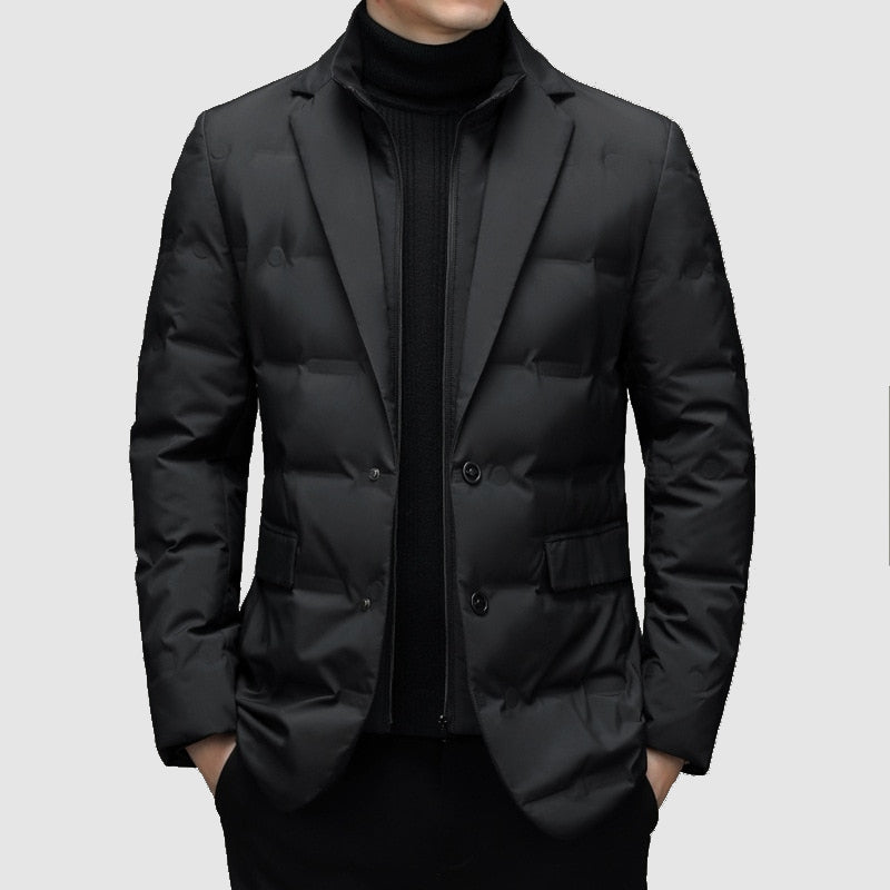 Magnus™ | Herre Dynejakke-Blazer Med Knaplukning