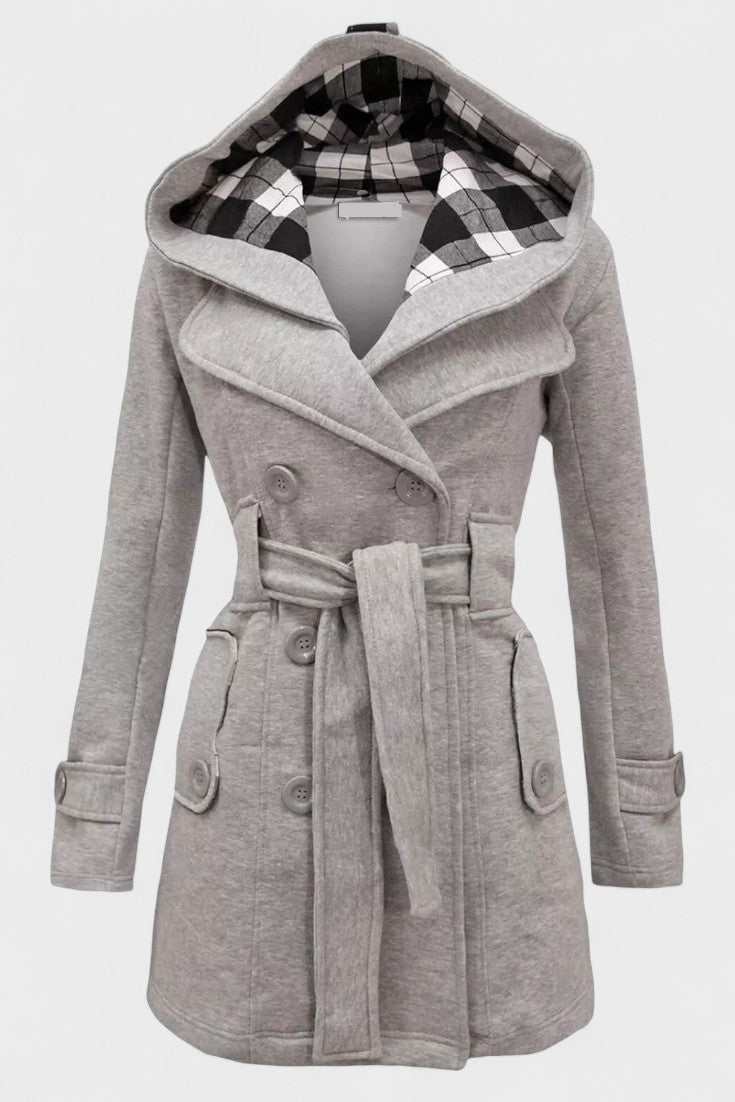 Leona™ | Elegant dobbeltradet frakke