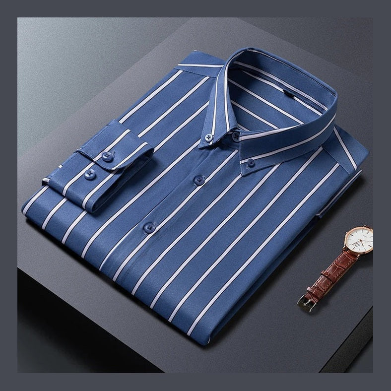 Levi™ | Elegant Stribet Skjorte