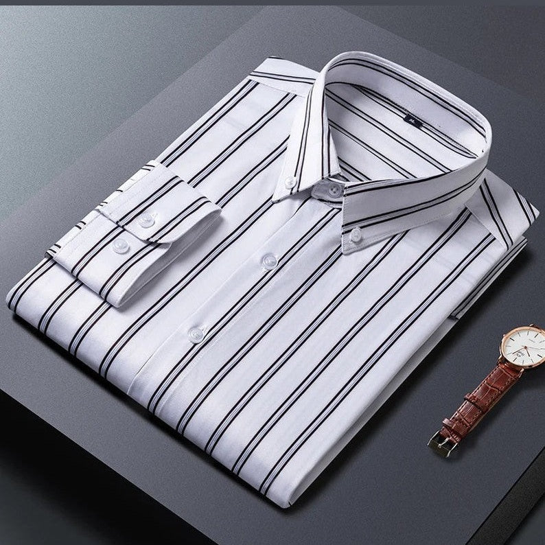 Levi™ | Elegant Stribet Skjorte