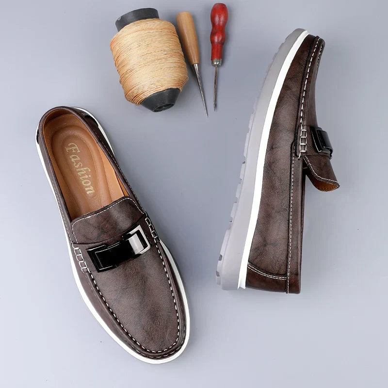 Luksus Læder Loafers