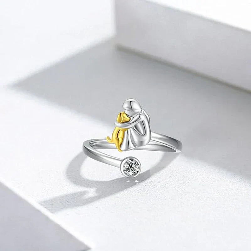 Nela™ | Ring med hundevedhæng