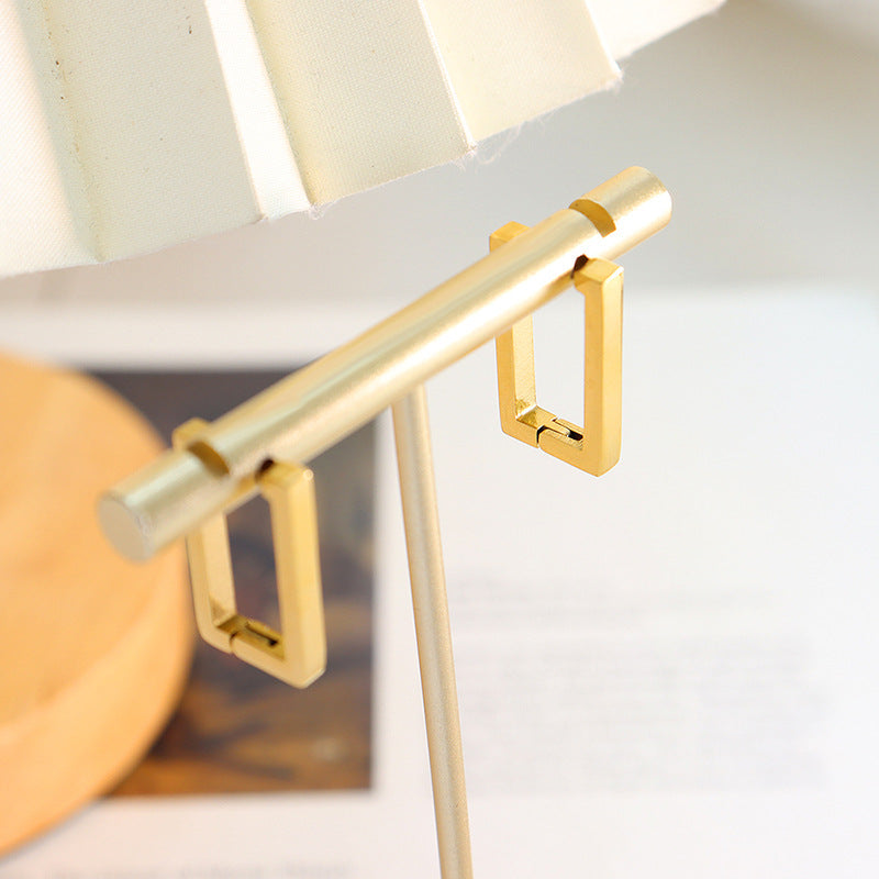 Geometriske Øreringe Terra | Guld 18k