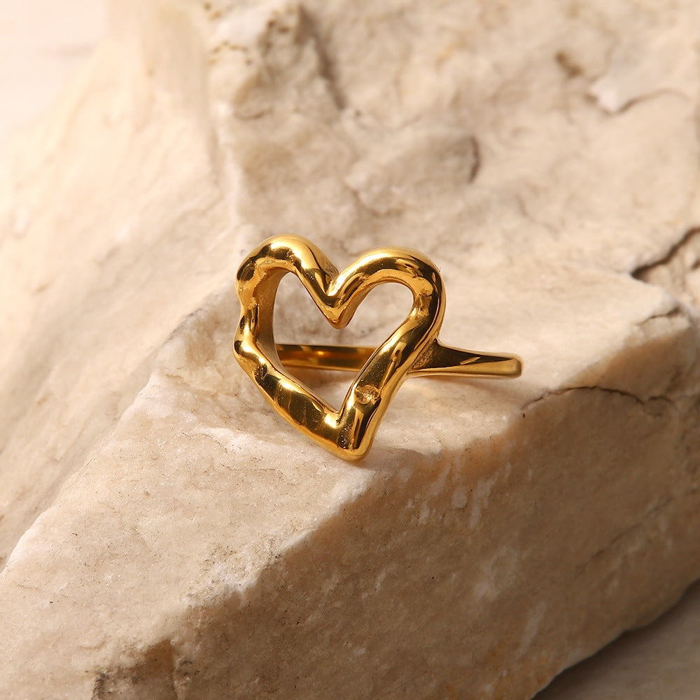 Verity Hjerte Ring | 18k Guld