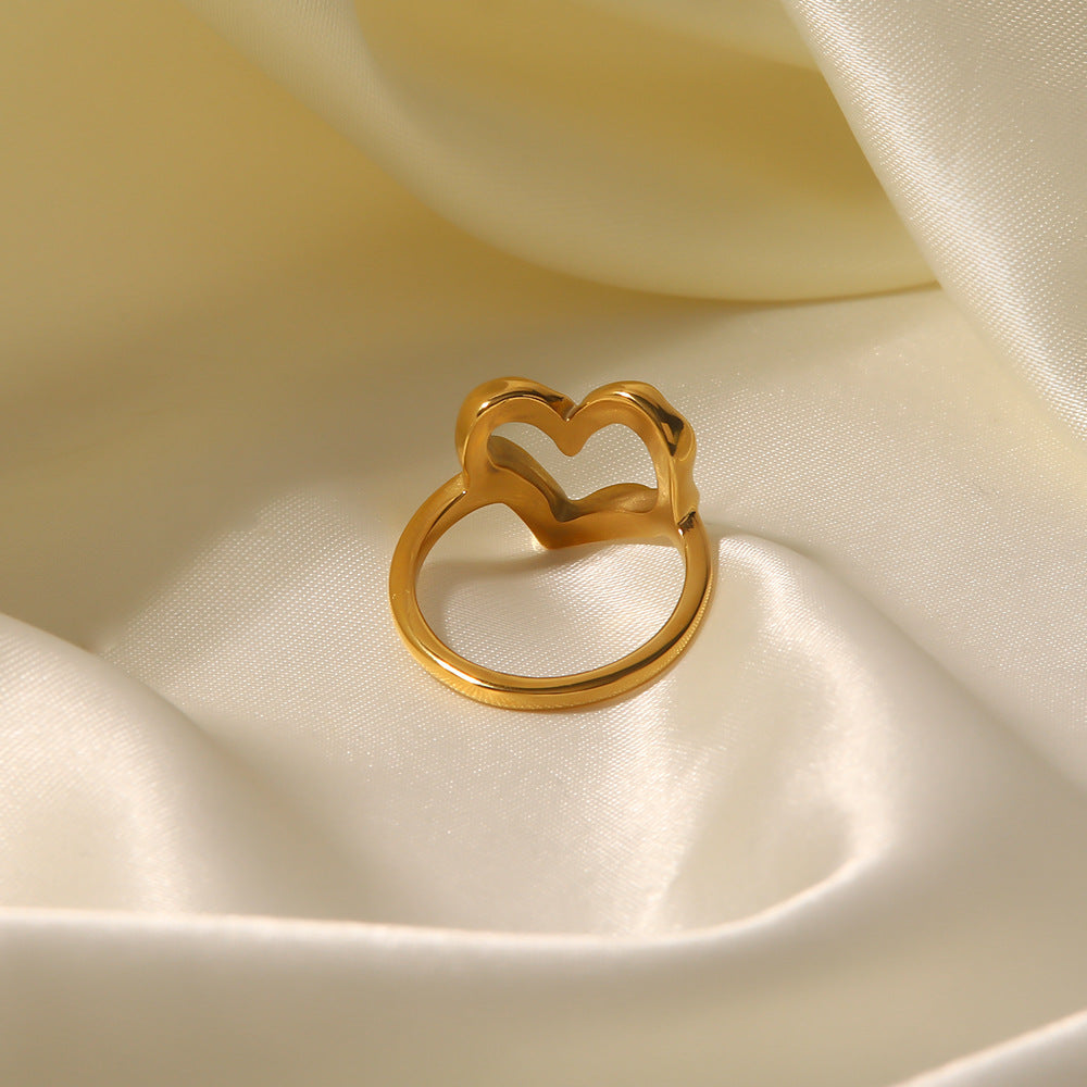 Verity Hjerte Ring | 18k Guld