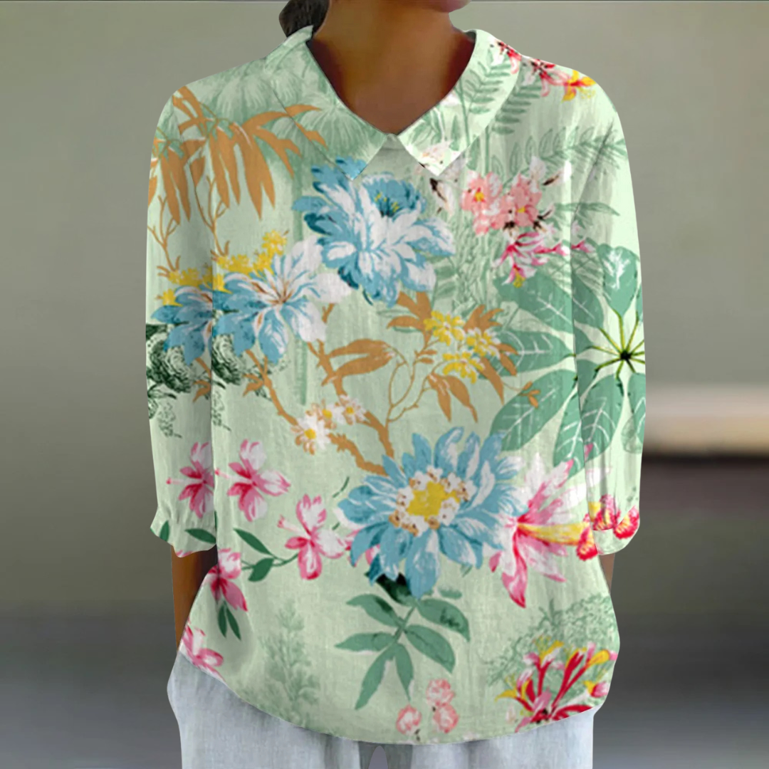 Nora | Blomstret Bluse
