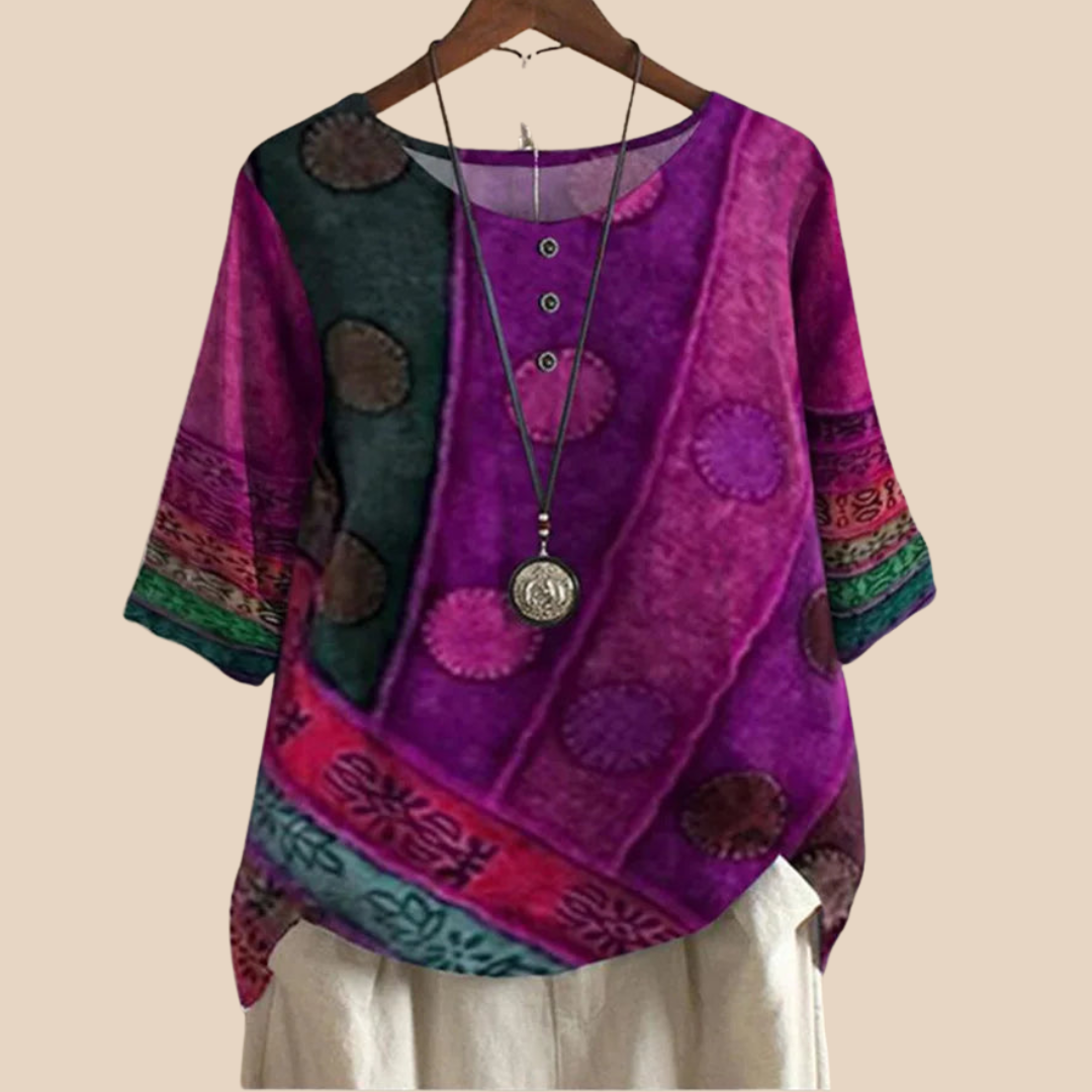 Nora | Boho Afslappet Bluse