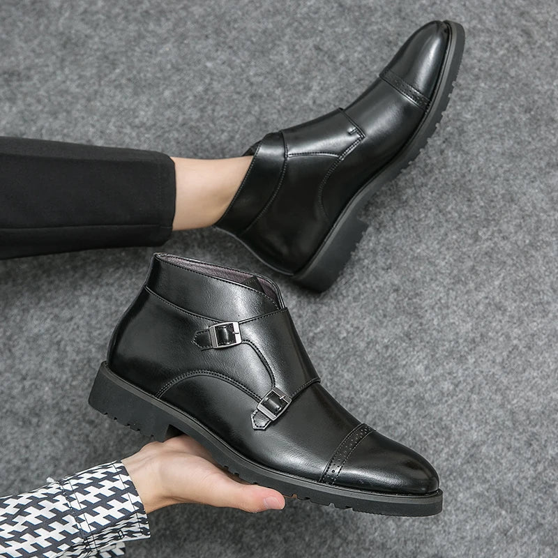 Parker™ | Kunstlæder Dobbelt-Monk-strap Støvler