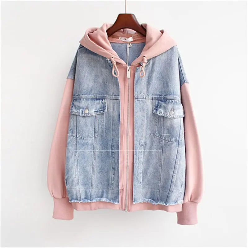 Vivian | Denim Hoodie Jakke