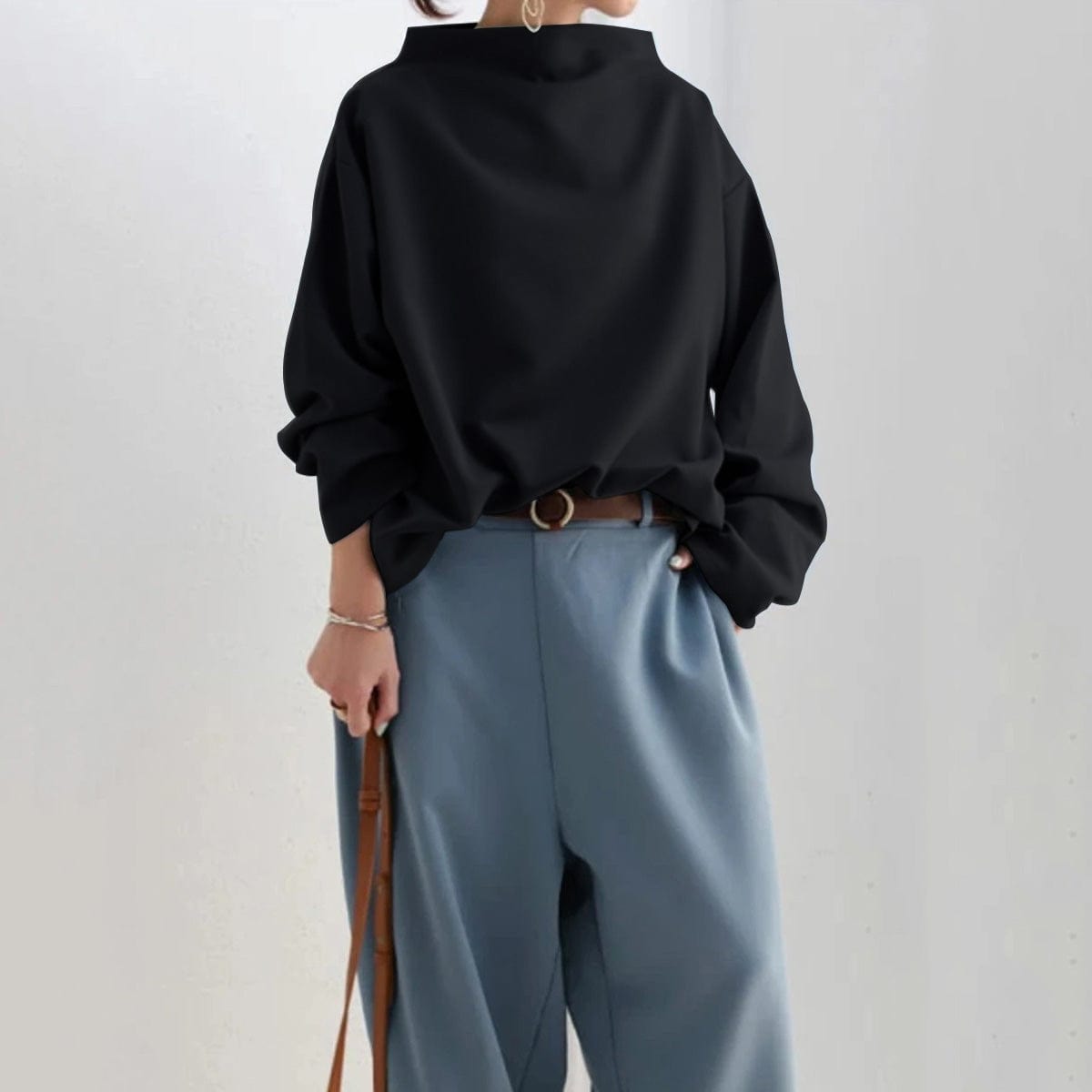 Elly | Højhalset Casual Top