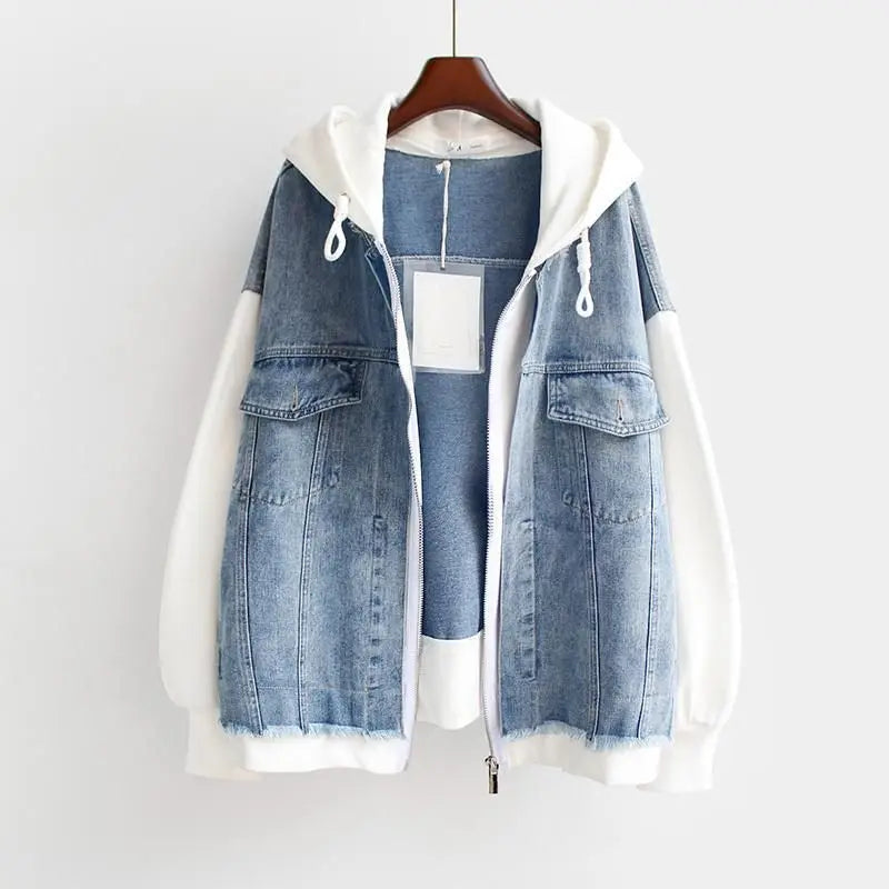Vivian | Denim Hoodie Jakke
