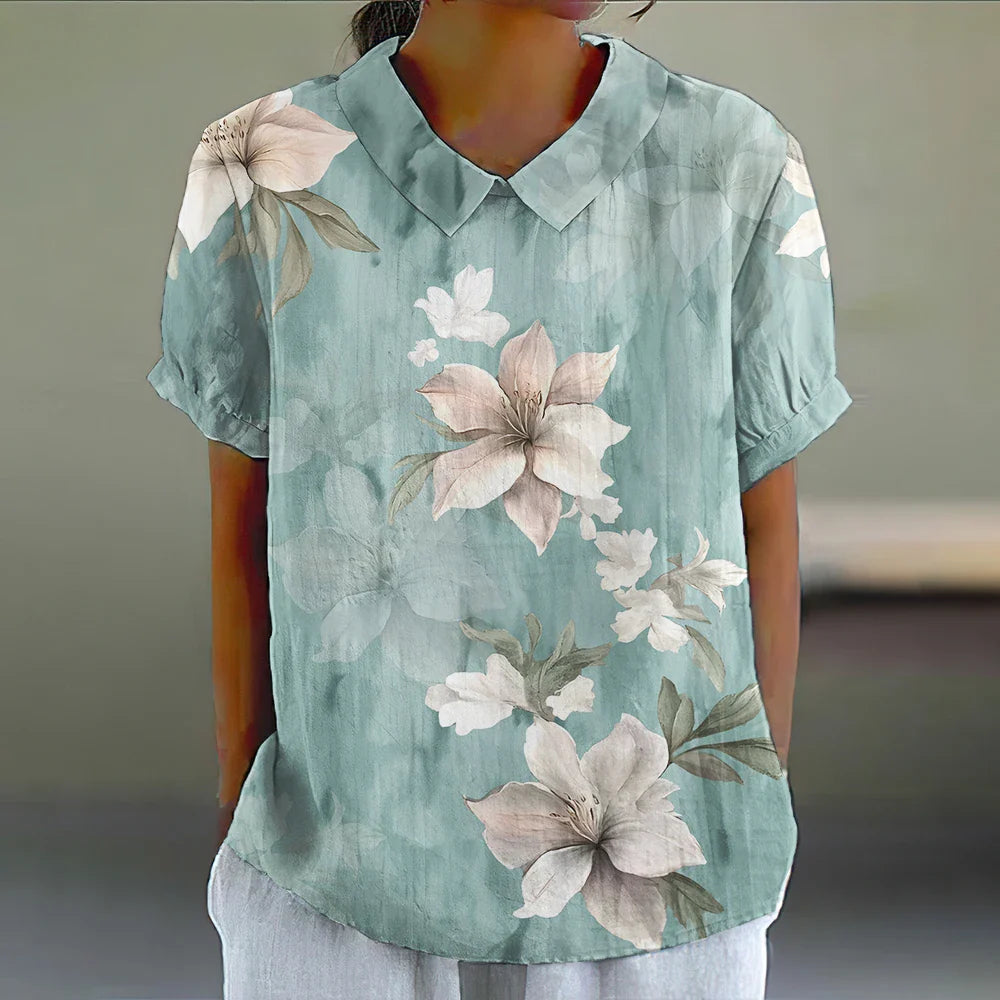 Nora | Blomstret Bluse