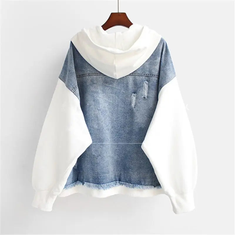 Vivian | Denim Hoodie Jakke