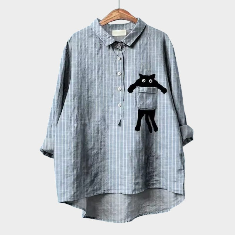 Nora | Kunstnerisk Printbluse