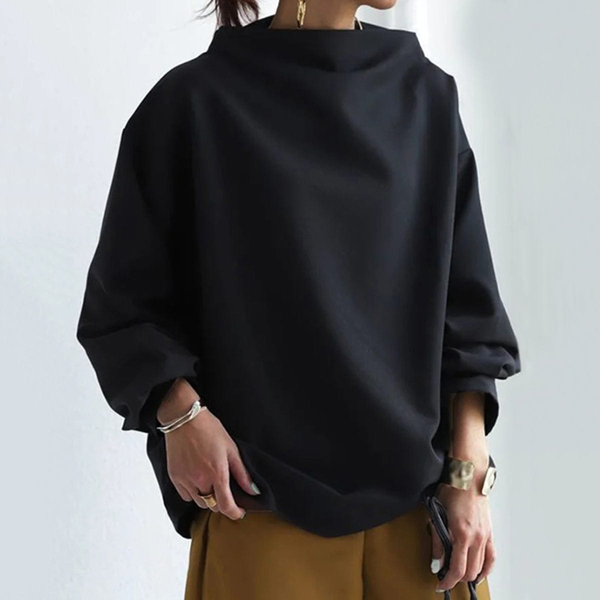 Elly | Højhalset Casual Top